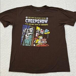 Creepshow Five Jolting Tales of Terror T-Shirt Size Large Halloween Shirt
